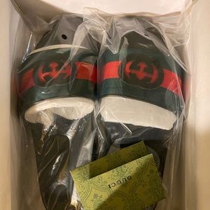 Gucci slides size 45, brand new ready to be shipped out, 300 asking price.